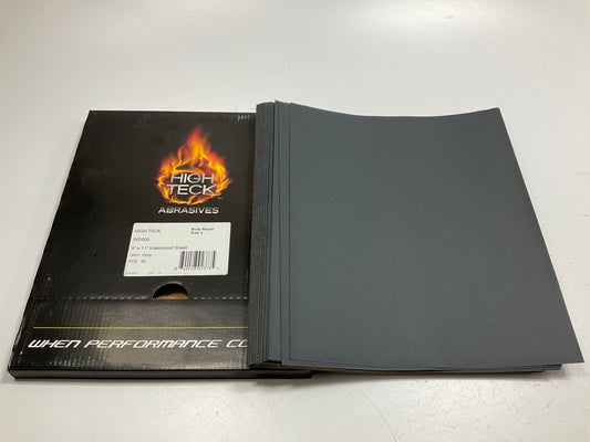 High Teck WD500 9'' X 11'' Waterproof Sandpaper Sheets, P500 Grit, 50 Sheets