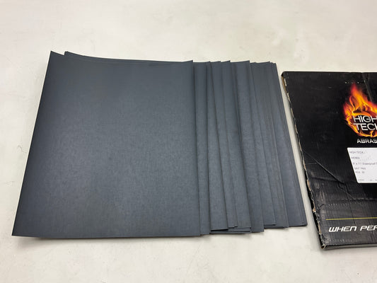High Teck Abrasives 9'' X 11'' Waterproof Sandpaper Sheets, P800 Grit, 50 Pieces