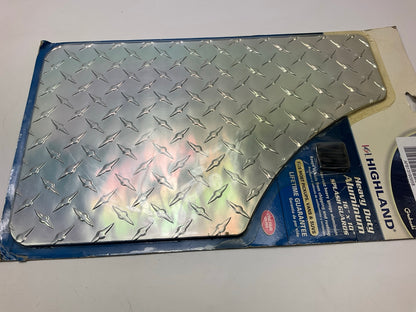Highland 1007700 16'' X 10'' Aluminum Diamond Plate Splash Guards Mud Flaps