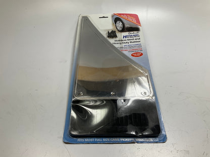 Highland 10617 Stainless Steel & Rubber Splash Guard Truck SUV Mud Flaps 17''x7''