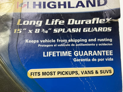 Highland Group 1089600 Universal ''4X4'' Splash Guards / Mud Flaps 15'' X 9''