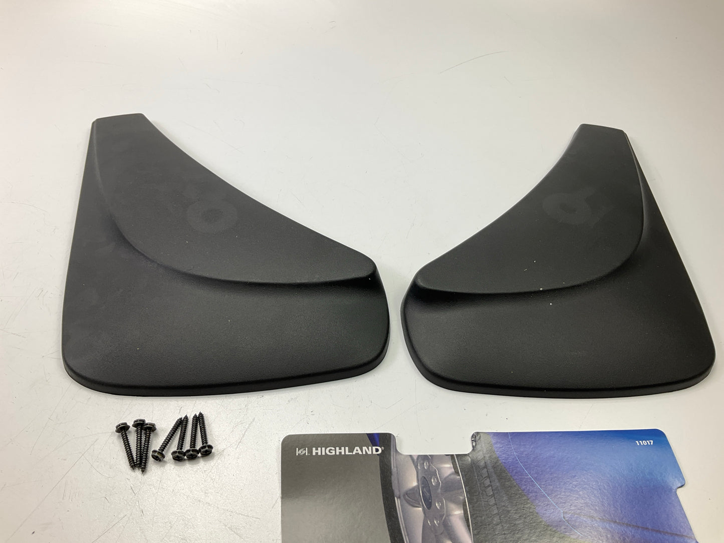 Highland Group 11017 Contura Splash Mud Guard Mud Flap Kit 9'' X 11'' Black; Pair;