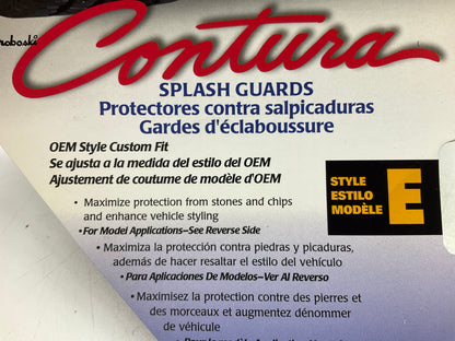 Highland Group 11017 Contura Splash Mud Guard Mud Flap Kit 9'' X 11'' Black; Pair;