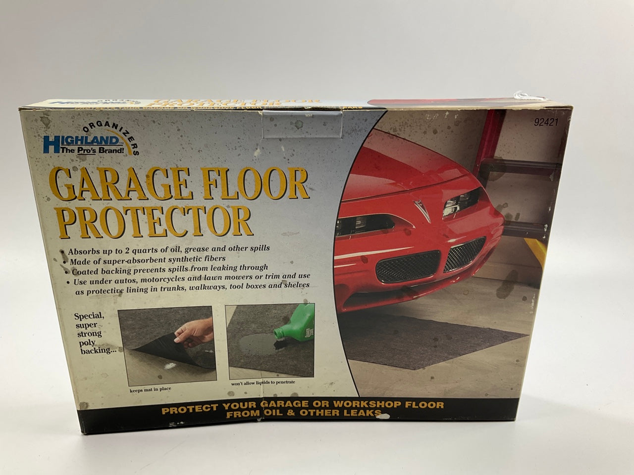 Highland Group 92421 Garage Floor Protector (36'' X 36'') Oil & Grease Absorbing