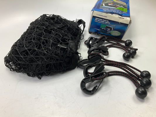 Highland 9500600 Black Heavy Duty Adjustable Truck Cargo Net - Hold Down Loads
