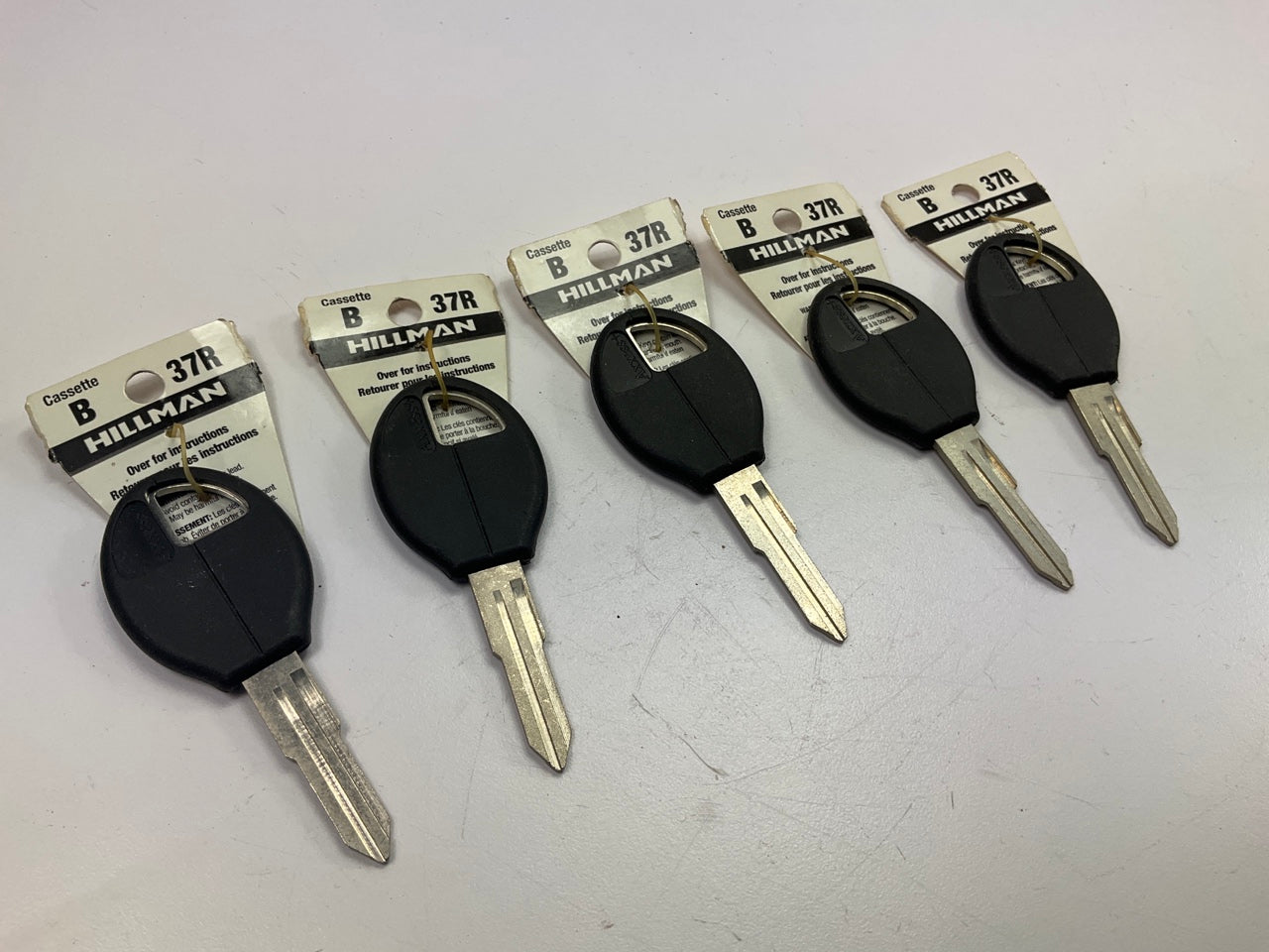 Hillman 87020 Brass #37R Universal Double Sided Blank Key For Nissan (Pack Of 5)