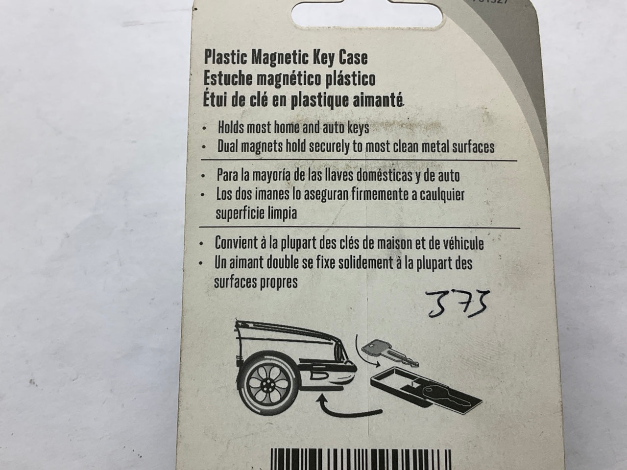 Hillman 701327 Plastic Magnetic Key Box Holds Most Keys