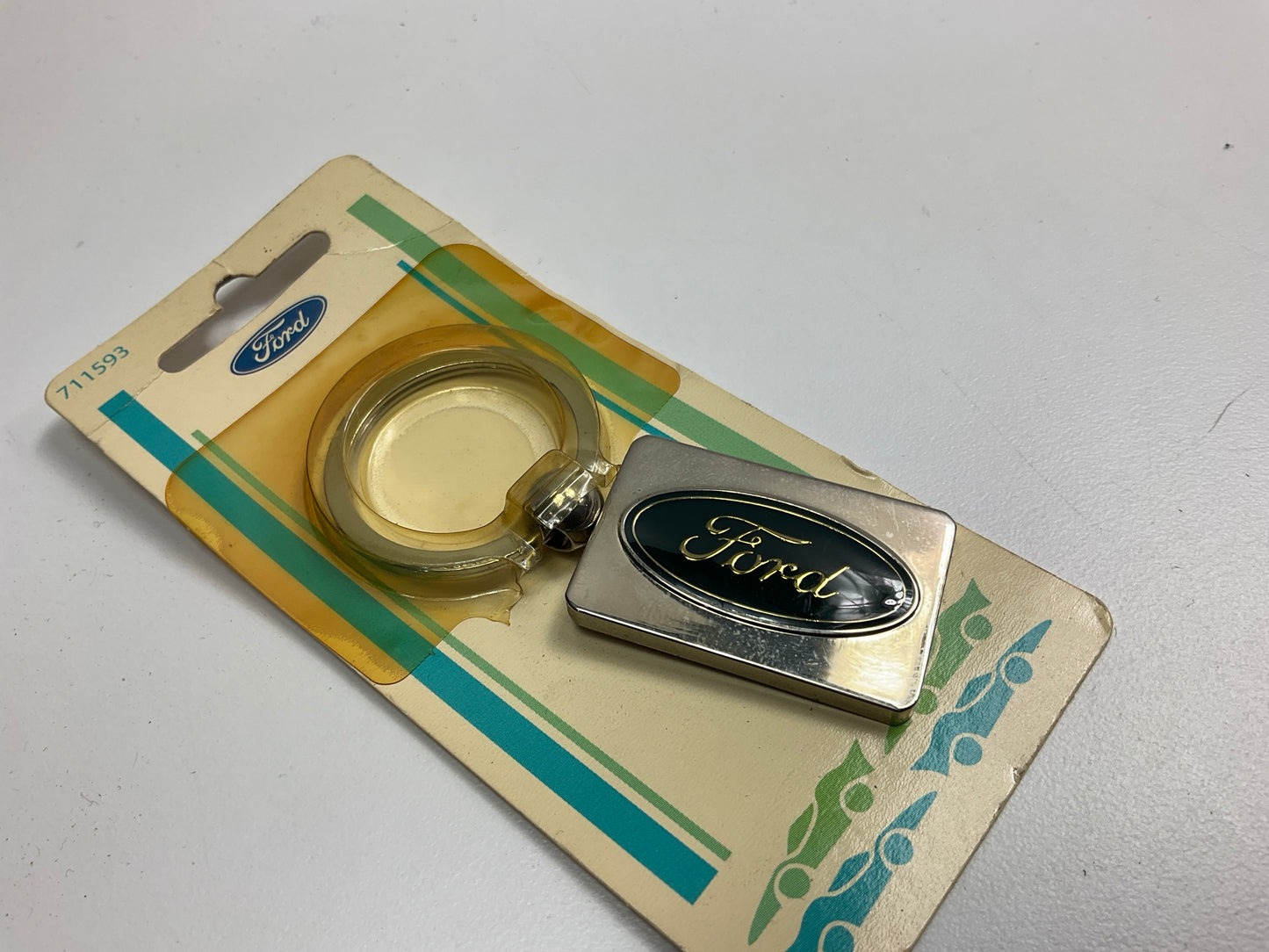 Hillman 711593 Metal Blue Ford Logo Key Chain