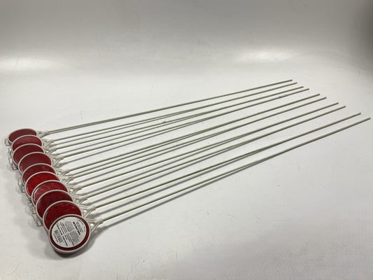 (10) Hillman 840074 48'' Red Fiberglass Driveway Marker Reflectors