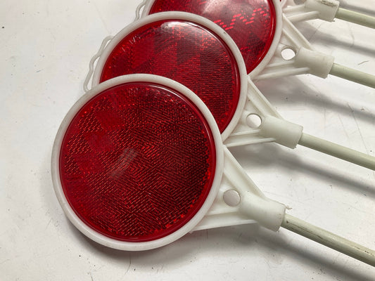 (10) Hillman 840074 48'' Red Fiberglass Driveway Marker Reflectors