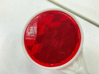 (6) Hillman 48'' Red Fiberglass Rural Driveway Markers Reflector Sign 840074