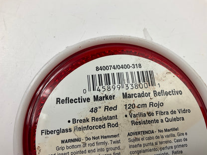 Hillman 840074 48'' Red Fiberglass Driveway Markers Reflector