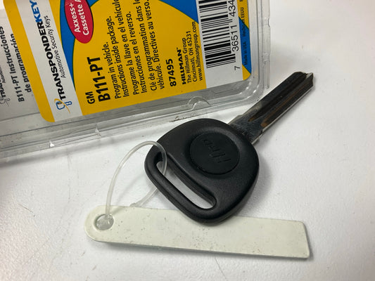 Hillman B-111PT General Motors Transponder Key Blank 87495, Uncut
