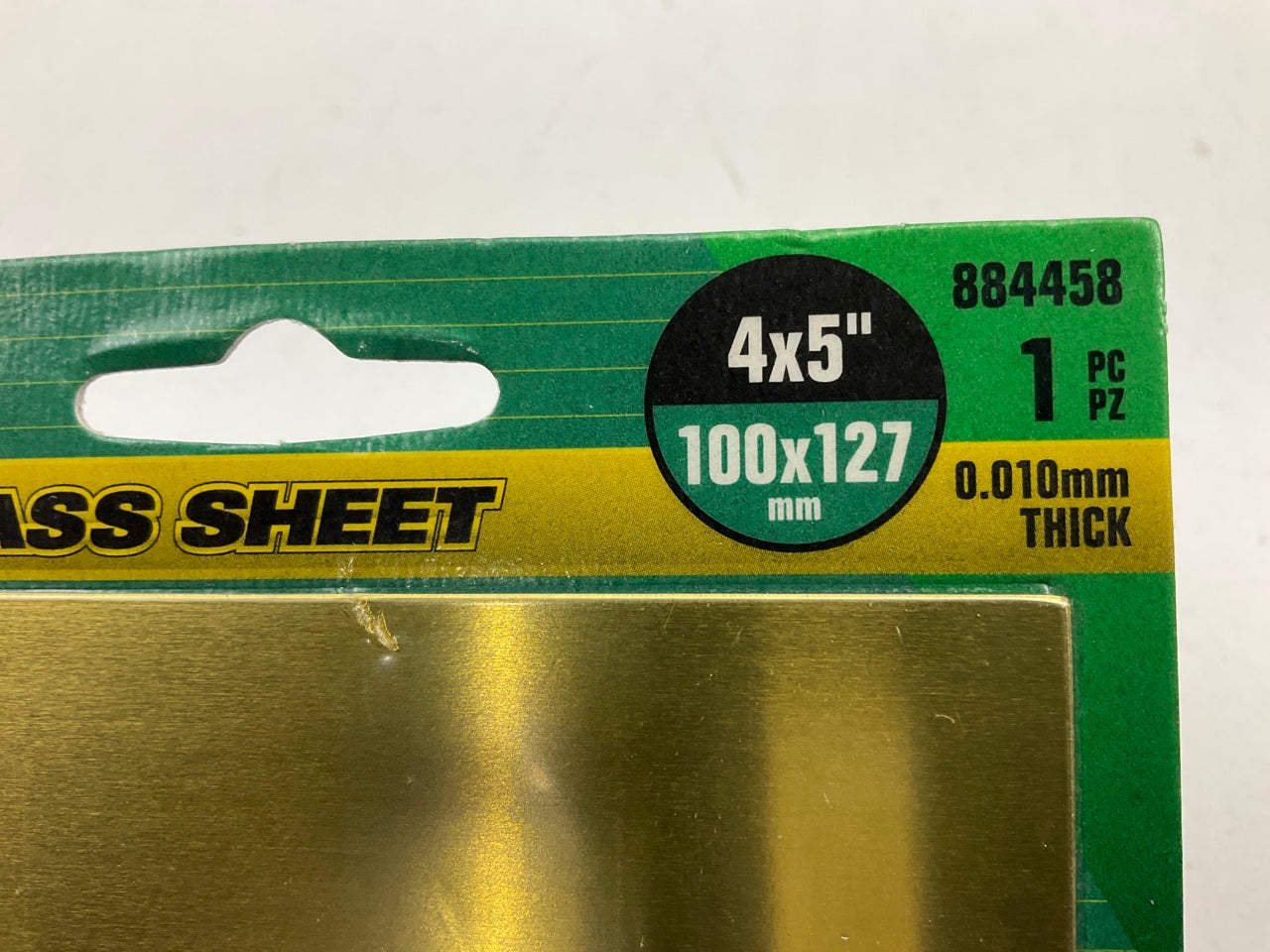 Hillman 4-in X 5-in Brass Solid Sheet Metal, 0.010-in Thick