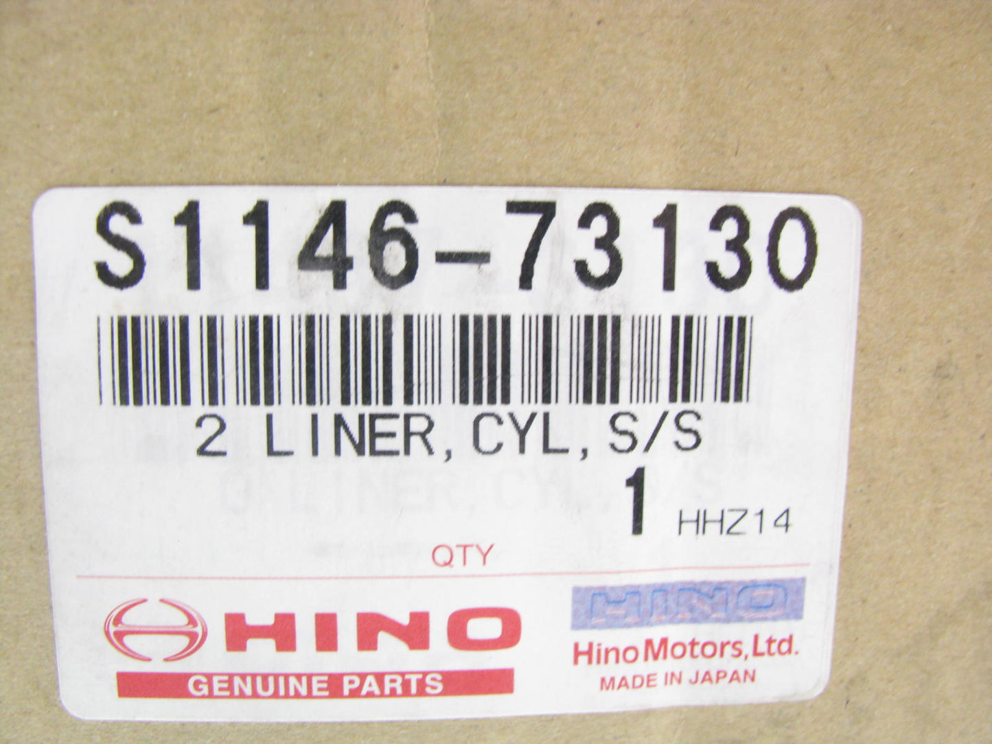 NEW - OEM Hino S1146-73130 Engine Cylinder Sleeve