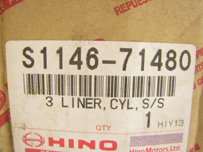 NEW - OEM Hino S114671480 Engine Cylinder Sleeve Liner DQ100 DIESEL