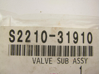 NEW - OEM Hino S221031910 Delivery Valve - DENSO 090140-2130