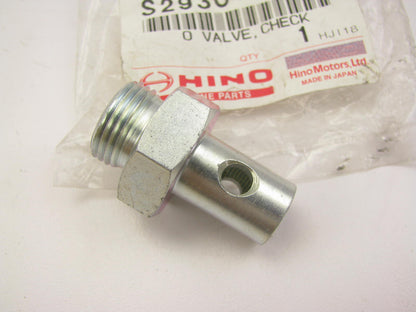 NEW - OEM Hino S293011140 Check Valve