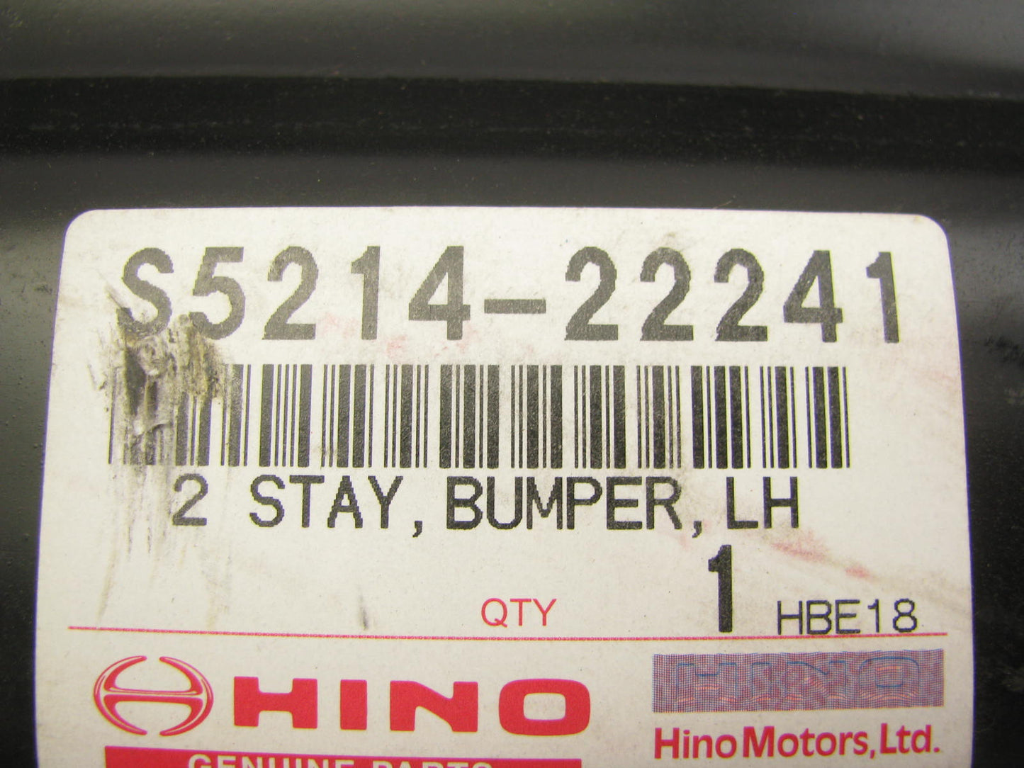 NEW - OEM Hino S521422241 Left Stay Bumper