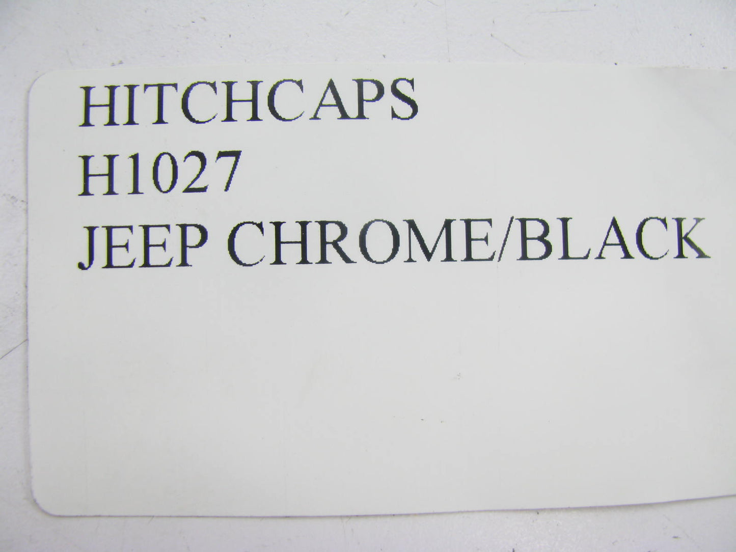 CHROME/ BLACK 2'' HITCH RECEIVER COVER CAP - Hitch Caps H1027 For JEEP
