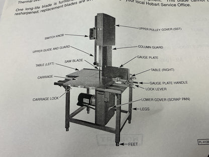New Old Stock - Hobart 6801-18 Vertical Blade Electric Meat Saw NEVER USED 2008