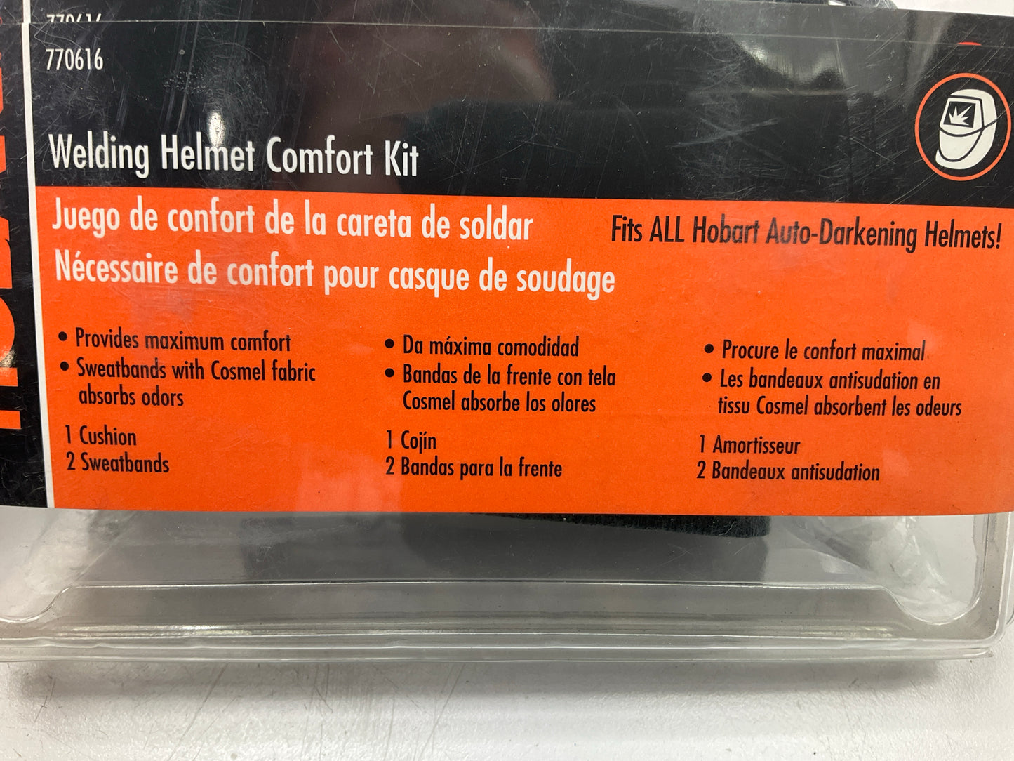 Hobart 770616 Welding Hood Helmet Comfort Kit - (2) Sweatbands & (1) Cushion