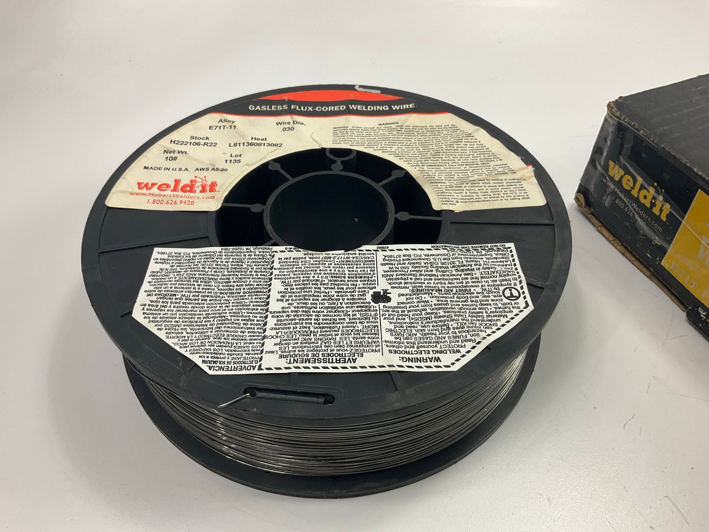 Hobart E71T-11 MIG Flux Core Welding Wire .030'', 10 LBS Spool