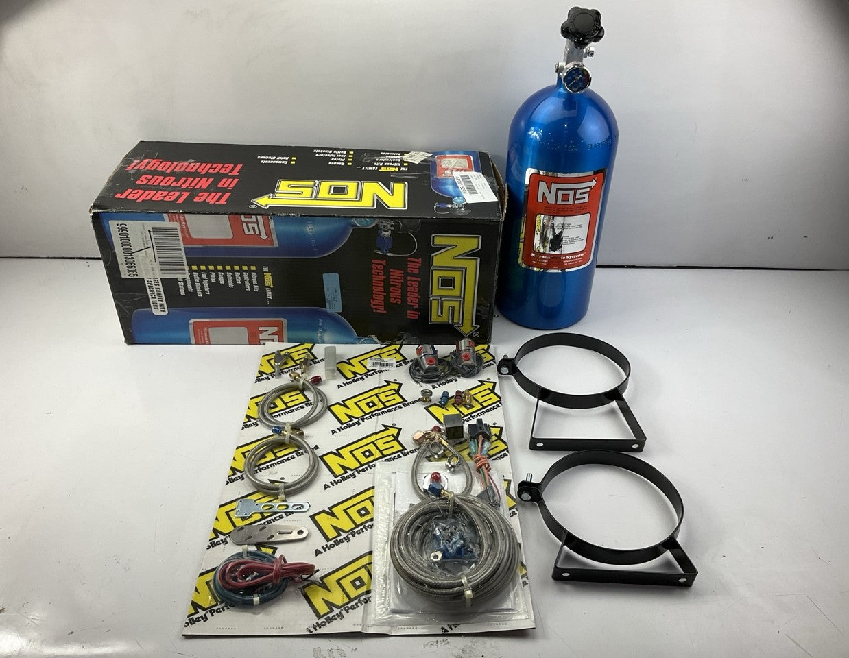 NOS 05130NOS Single Fogger Wet Nitrous System +75 HP Max - With 10 Lbs. Bottle