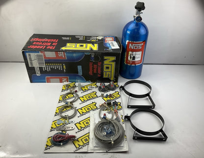 NOS 05130NOS Single Fogger Wet Nitrous System +75 HP Max - With 10 Lbs. Bottle