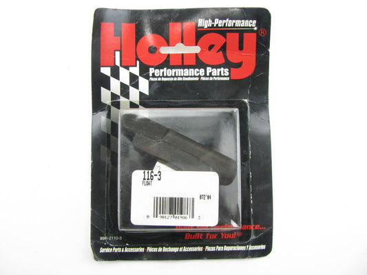 Holley 116-3 CENTER Hung NITROPHYL Carburetor Float 4150 4160 4500 Demon