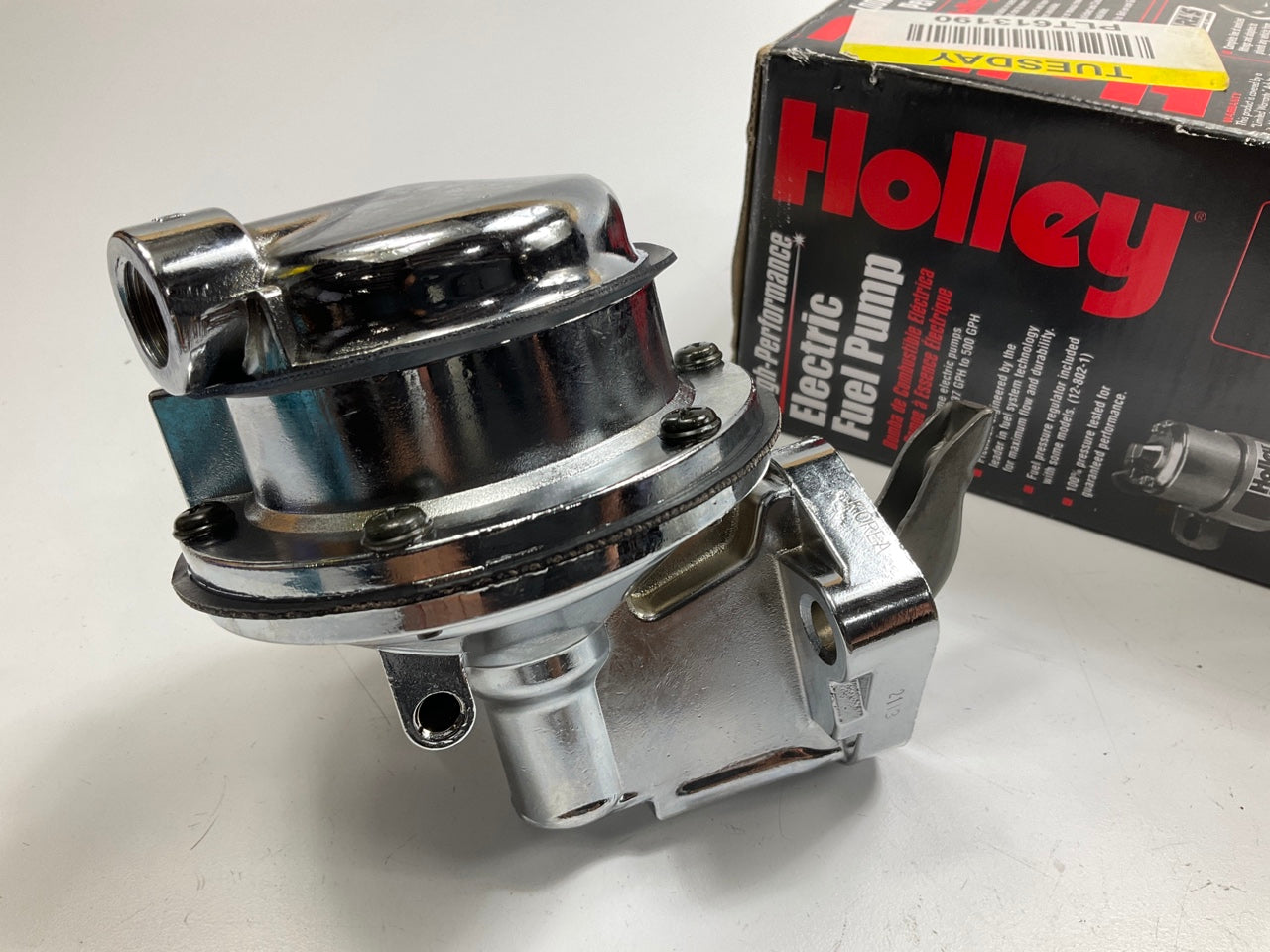 Holley 12-327-13 Mechanical Fuel Pump For Small Block Chevy SBC, 130 GPH