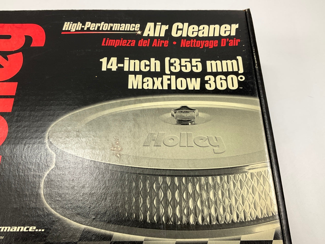 NO HARDWARE Holley 120-102 14'' Chrome Air Cleaner For 4150 & 4160 W/ 5.125'' Neck