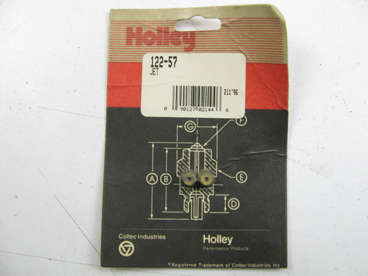 122-57 - Carburetor Standard Main Jet, 1/4''-32 Thread, .056'' Jet Size