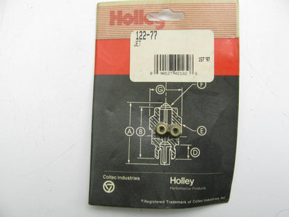 Holley 122-77 Carburetor Standard Main Jet, 1/4''-32 Thread, .086'' Jet Size