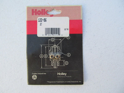 Holley 122-86 Carburetor Jets Number 86 Hole Size .100''  HOLLEY 4150, 4160, 4500