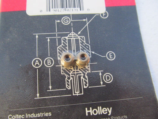 Holley 122-86 Carburetor Jets Number 86 Hole Size .100''  HOLLEY 4150, 4160, 4500
