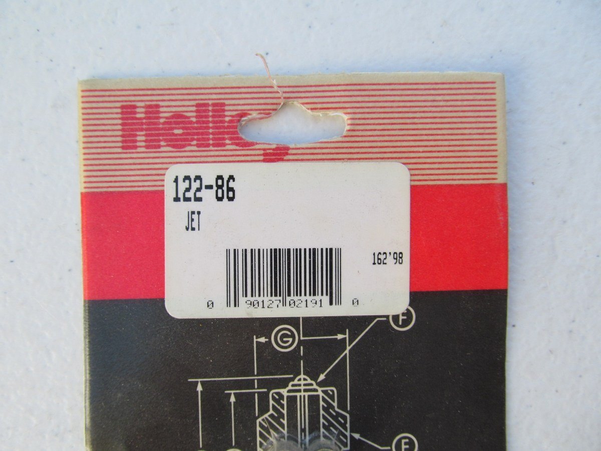 Holley 122-86 Carburetor Jets Number 86 Hole Size .100''  HOLLEY 4150, 4160, 4500