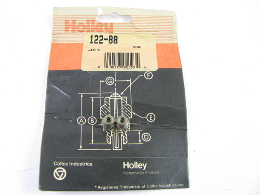 Holley 122-88  Main Jets Size 88 Holley Carburetor 1/4-32   4150 4160 4500