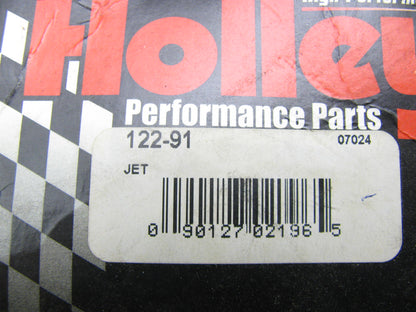 Holley 122-91 Standard Main Jet, 1/4''-32 Thread, .1085'' Jet Size