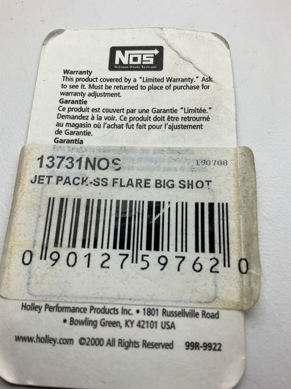 13731NOS Big Shot Nitrous Flare Jet Pack - 7 Jets