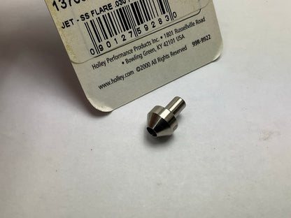 Holley 13760-30NOS NOS Precision SS Stainless Steel Nitrous Flare Jet .030