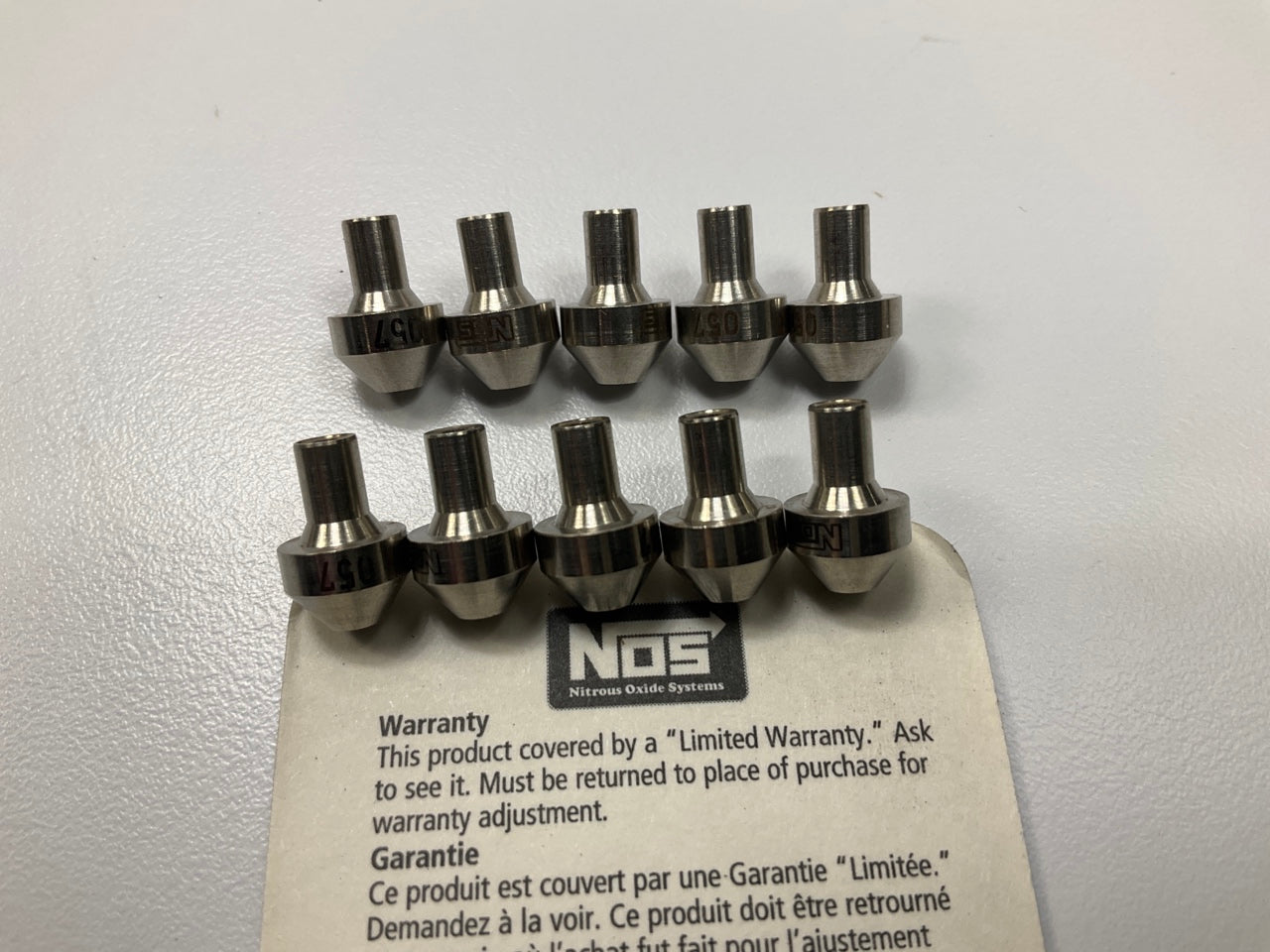 (10) Holley 13760-57NOS NOS Precision SS Stainless Steel Nitrous Flare Jet .057