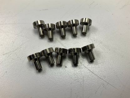 (10) 13765-32NOS Precision SS Stainless Steel Nitrous Funnel Jet .032''