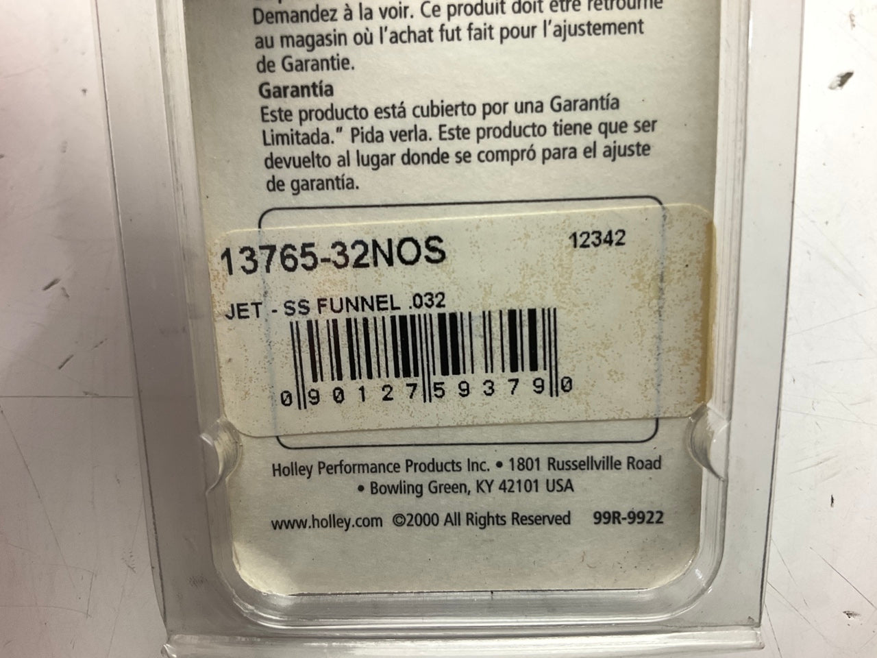 13765-32NOS Precision SS Stainless Steel Nitrous Funnel Jet .032''