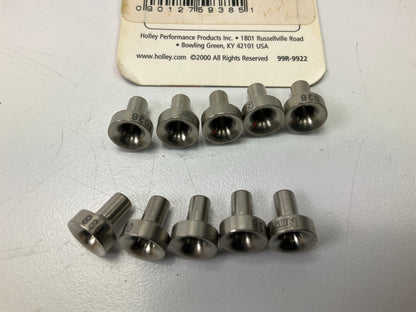 (10) Holley 13765-38NOS NOS Precision SS Stainless Steel Nitrous Funnel Jet .038
