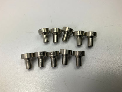 (10) Holley 13765-38NOS NOS Precision SS Stainless Steel Nitrous Funnel Jet .038