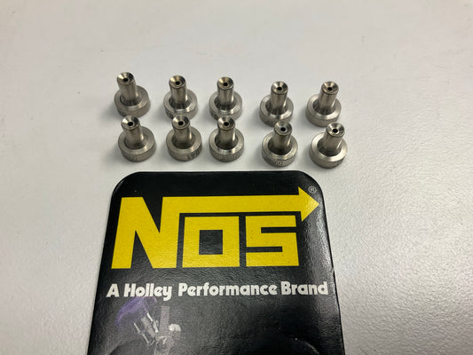 (10) PACK  Holley NOS 13765-41NOS Nitrous Oxide Jet Flare Stainless Steel 0.041''