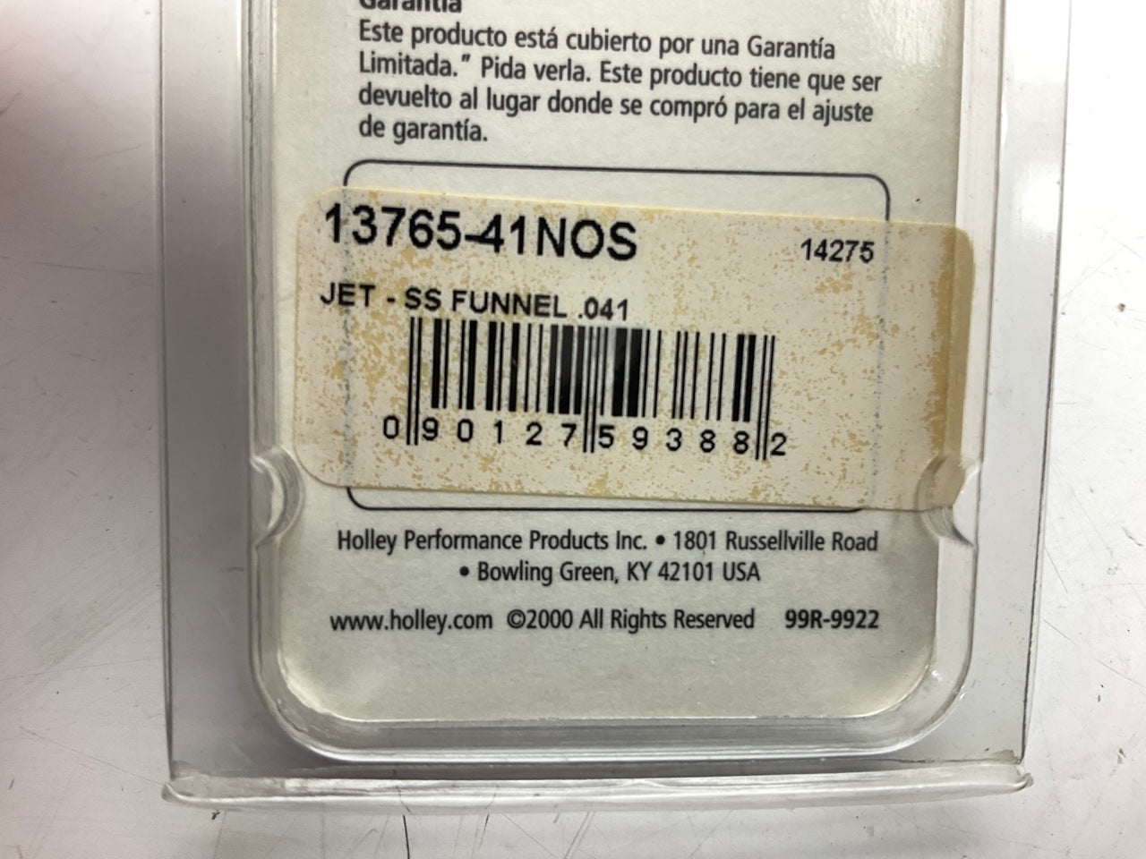NOS 13765-41NOS Nitrous Oxide Jet Flare Stainless Steel 0.041''