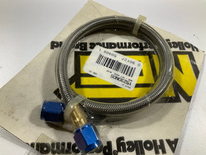 15230NOS Nitrous Stainless Steel Braided Hose  2 FOOT, BLUE, -4AN
