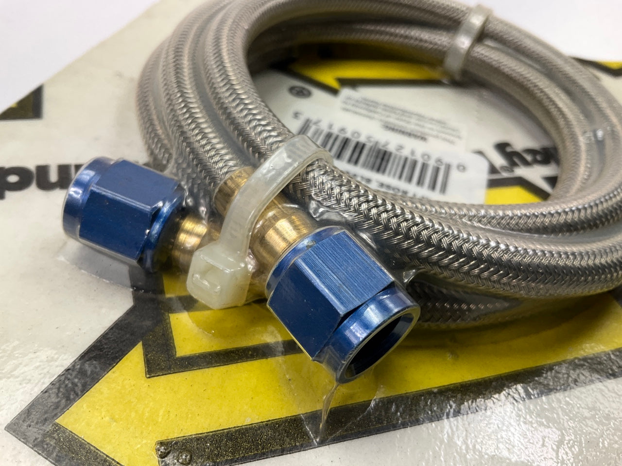 For Holley 15250NOS NOS Stainless Steel Braided Hose -4AN Blue - 4 FEET